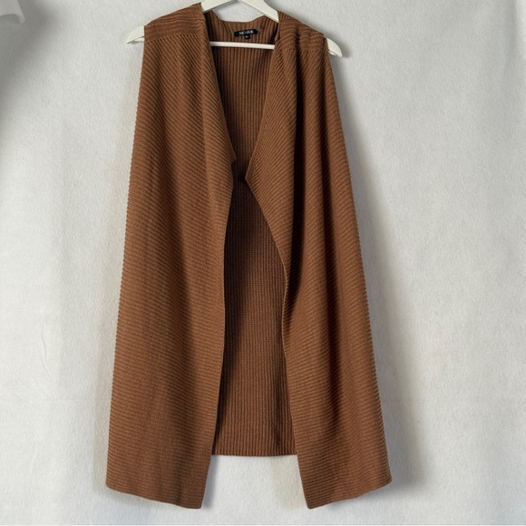 NIC+ ZOE Women Open Knit Sweater Vest Oversized Cardigan Size‎ PM NWOT - Picture 1 of 8